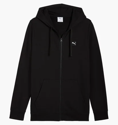 Толстовка мужская Puma Ess Elevated Fz Hoodie Fl Black 688255-01