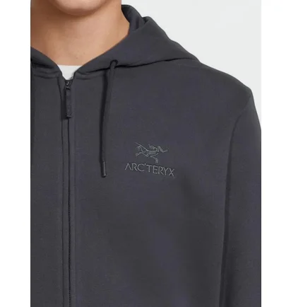 Толстовка мужская Arc'teryx Emblem Fleece Full-Zip Hoody Sapphire Grey X00000992901