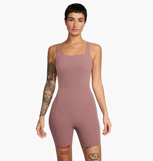 Боді жіноче Nike Zenvy Dri-Fit Short Bodysuit Pink FN3031-208