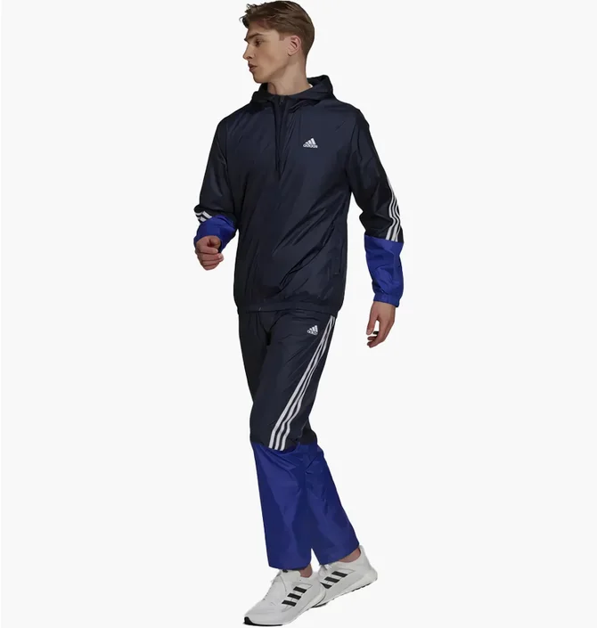 Спортивний костюм чоловічий Adidas Mts Woven Hooded Tracksuit Blue H15581