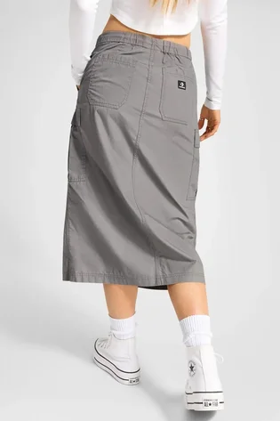 Юбка женская Converse Long Woven Cargo Skirt Grey 10026794-055
