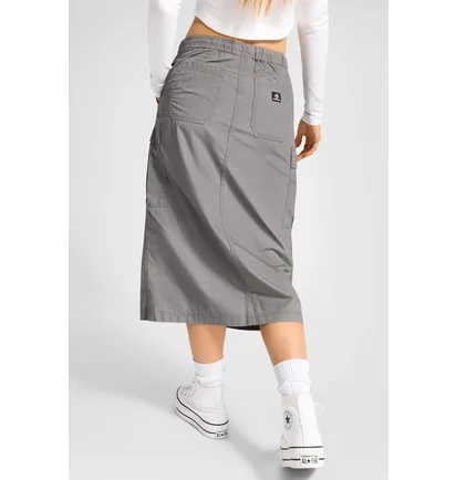 Юбка женская Converse Long Woven Cargo Skirt Grey 10026794-055
