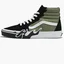 Кеды унисекс Vans Sk8-Hi Flame Shoe Black/Green VN0005UJZBF