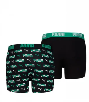 Трусы детские Puma Printed Boxer Black (2 шт) 938303-01