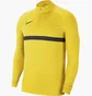 Олимпийка мужская Nike Dry Academy 21 Drill Top Yellow Cw6110-719