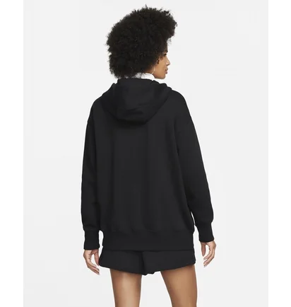 Толстовка женская Nike Nsw Phoenix Oversized Fleece Full-Zip Hoodie Black Dq5758-010