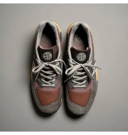 Кроссовки мужские New Balance 998 Miusa Stone Island Raso Gommato Brown U998PR