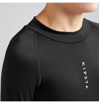 Лонгслів дитячий Kipsta Keepdry100 Black 8619327