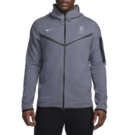 Толстовка мужская Nike Hooded Sweatshirt Lfc Mnsw Tchflc Hoodie Fzwr 3R Blue FQ8015-015