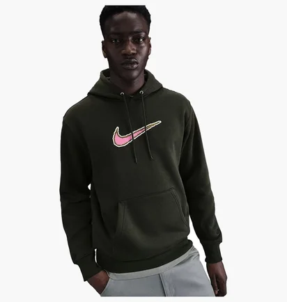 Худі чоловіче Nike Sportswear Club MenS Fleece Hoodie Green HV0854-355