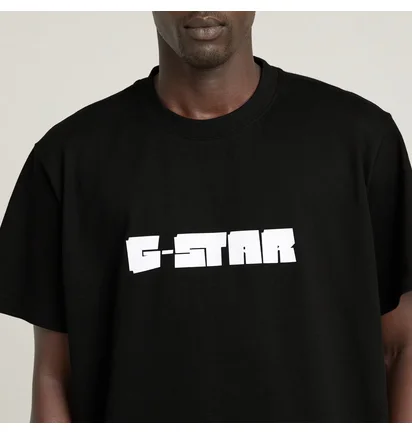 Футболка чоловіча G-Star Script Ts Dk Black D25682-C336