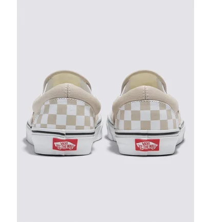 Кеды унисекс Vans Checkerboard Classic Slip-On Shoe Beige/White VN0A7Q5DBLL