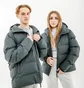 Пуховик унисекс Rains Jackets Blue 1506-SLATE