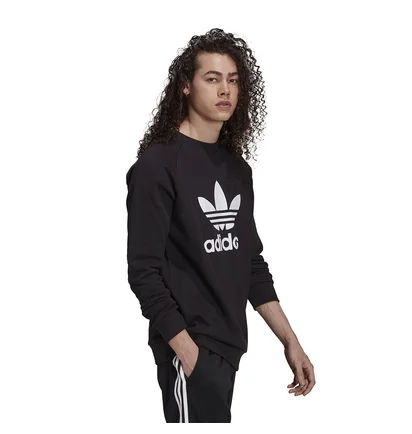 Худи мужское Adidas Adicolor Classics Trefoil Crewneck Black H06651