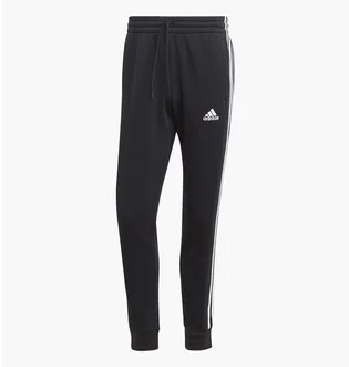Штаны мужские Adidas Essentials Fleece 3-Stripes Tapered Cuff Black IB4030