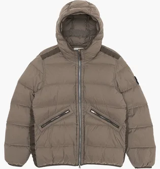 Пуховик чоловічий Stone Island Seamless Tunnel Nylon Down-Tc Hooded Jacket Brown 811543128-V0075