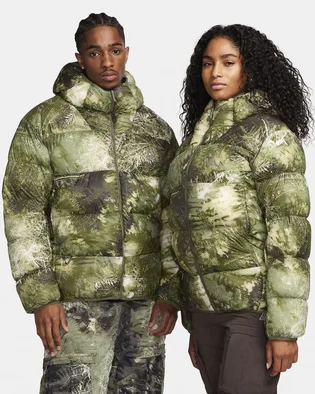 Пуховик унисекс Nike Acg Lunar Lake Puffer Therma-Fit Adv Loose Hooded Jacket Green FB8121-386