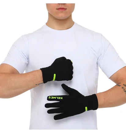 Рукавиці воротарські чоловічі Kelme Thermal Gloves Black 9886405.9010