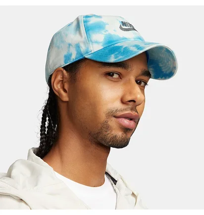 Кепка унісекс Nike U Nk Club Cap U Cb Splsh L Light Blue/White FN4198-406