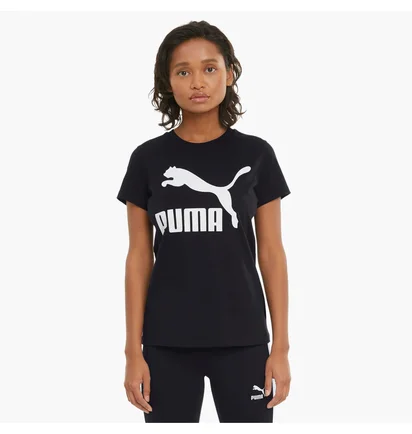 Футболка женская Puma T-Shirt Classics Logo Black 530076-01