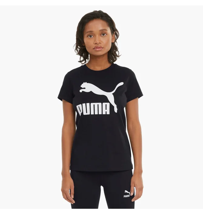 Футболка женская Puma T-Shirt Classics Logo Black 530076-01