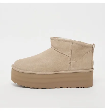 Угги женские UGG Classic Ultra Mini Platform Beige 1135092-SAN