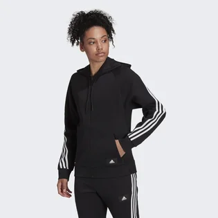 Худі жіноче Adidas Sportswear Future Icons 3-Stripes Hooded Track Top Black H57287