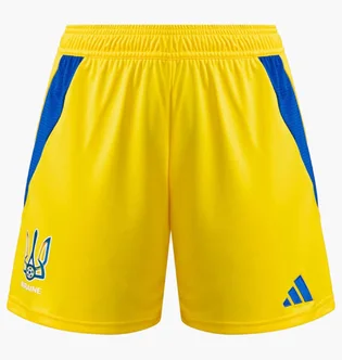 Шорти жіночі Adidas Ukraine 24 Performance Yellow IP2180