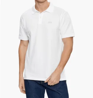 Поло мужское Gap F-Logo Regular Fit White 586306-05