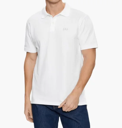 Поло чоловіче Gap F-Logo Regular Fit White 586306-05