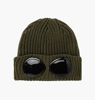 Шапка мужская CP Company Goggle Beanie Green CMAC122A-005509A