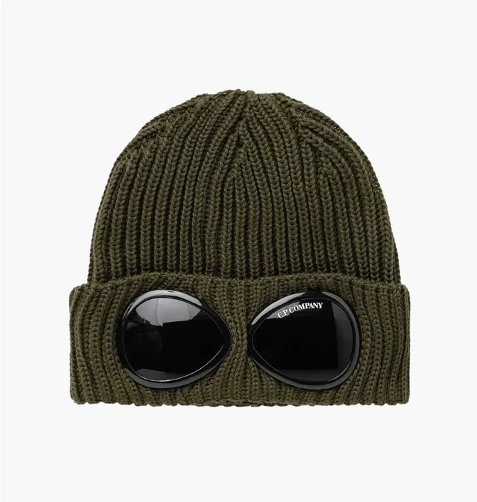 Шапка мужская C.P. Company Goggle Beanie Green CMAC122A-005509A