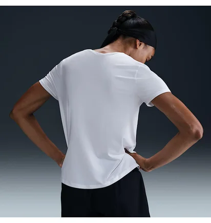 Футболка женская Nike One Swoosh Dri-Fit Short-Sleeve Running Top White HJ2204-100