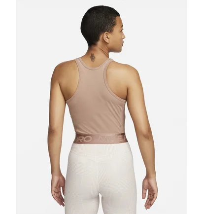 Топ женский Nike Pro Dri-Fit Crop Top Brown FQ7934-283