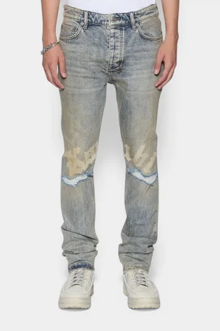 Джинси чоловічі Ksubi Chitch Stature Blue Trashed Idols Light Blue MSP26DJ012