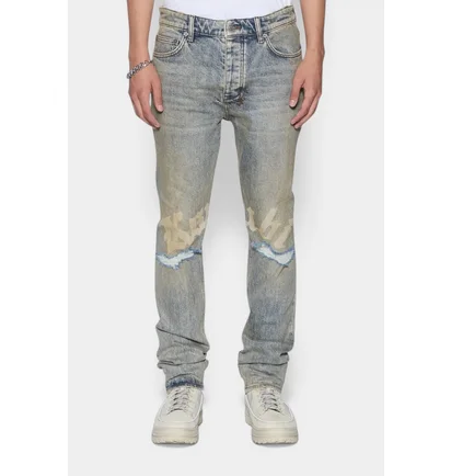 Джинси чоловічі Ksubi Chitch Stature Blue Trashed Idols Light Blue MSP26DJ012