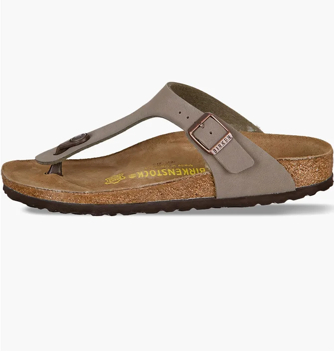 Тапочки жіночі BIRKENSTOCK Gizeh Stone Birkoflor Brown 043393