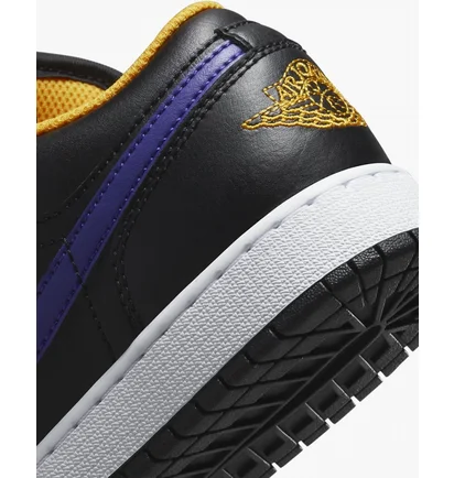 Кросівки дитячі Nike Air Jordan 1 Low Lakers Black 553560-075