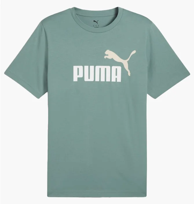 Футболка мужская Puma Essentials 2 Colour No. 1 Logo Tee Green 684708-30