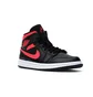 Кросівки жіночі Air Jordan 1 Mid Black Siren Red Black/Pink BQ6472-004