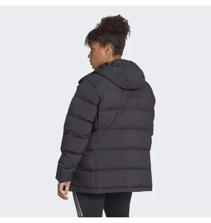 Куртка жіноча Adidas Helionic Hooded Down Jacket (Plus Size) Black Hg8697