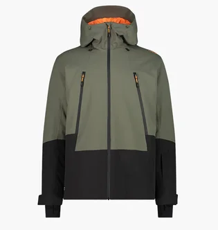 Куртка мужская CMP Fix Hood Twill Olive/Black 34W2037-E943