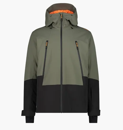 Куртка мужская CMP Fix Hood Twill Olive/Black 34W2037-E943