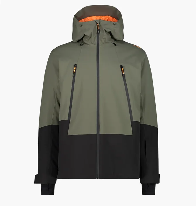 Куртка мужская CMP Fix Hood Twill Olive/Black 34W2037-E943