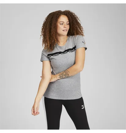 Футболка жіноча Puma Script Tee Grey 588558-04