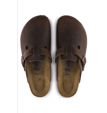 Сандали женские Birkenstock Boston Soft Footbed Sandals Brown 159713