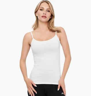 Майка женская Kappa Canotta Spalla Stretta White K2301-BIANCO