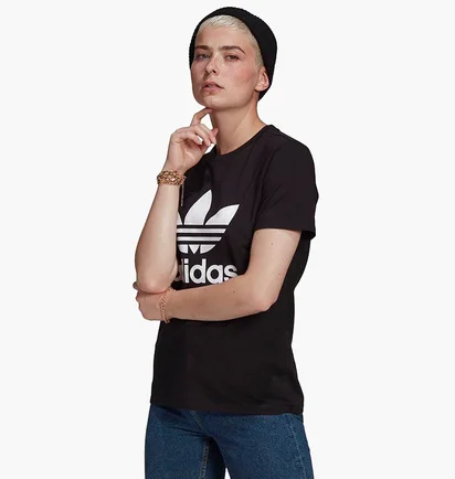 Футболка женская Adidas Trefoil Tee Black GN2896
