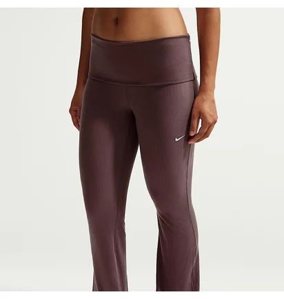 Штани жіночі Nike Sportswear Chill Knit Mid-Rise Tight Ribbed Bordo IF0240-502