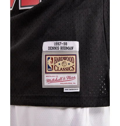Майка мужская Mitchell & Ness Swingman Dennis Rodman Chicago Bulls Alternate Jersey Black SMJYGS18152-CBUBLCK97DRD